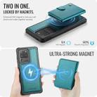 For Samsung Galaxy S20 Ultra 5G JEEHOOD J09 Buckle Card Bag MagSafe Magnetic Style RFID Leather Phone Case(Green) - 3