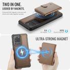 For Samsung Galaxy S20 Ultra 5G JEEHOOD J09 Buckle Card Bag MagSafe Magnetic Style RFID Leather Phone Case(Brown) - 3