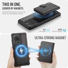 For Samsung Galaxy S20 Ultra 5G JEEHOOD J09 Buckle Card Bag MagSafe Magnetic Style RFID Leather Phone Case(Black) - 3