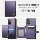For Samsung Galaxy S20 JEEHOOD J09 Buckle Card Bag MagSafe Magnetic Style RFID Leather Phone Case(Purple) - 2