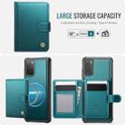 For Samsung Galaxy S20 JEEHOOD J09 Buckle Card Bag MagSafe Magnetic Style RFID Leather Phone Case(Green) - 2