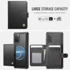 For Samsung Galaxy S20 JEEHOOD J09 Buckle Card Bag MagSafe Magnetic Style RFID Leather Phone Case(Black) - 2