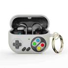 For Samsung Galaxy Buds3 / Buds3 Pro Retro Game Console Style Earphone Silicone Protective Case(White) - 1