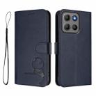 For Motorola Moto G15 / G15 Power Litter Panda Embossing RFID Leather Phone Case with Lanyard(Blue) - 2