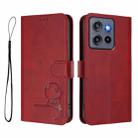 For Motorola Moto G Stylus 5G 2025 Litter Panda Embossing RFID Leather Phone Case with Lanyard(Wine Red) - 2