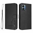 For Motorola Moto G Play 2025 / G Power 2025 Litter Panda Embossing RFID Leather Phone Case with Lanyard(Black) - 2