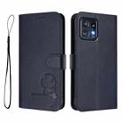 For Motorola Edge+ 2023 / Edge 40 Pro Litter Panda Embossing RFID Leather Phone Case with Lanyard(Blue) - 2