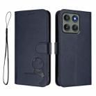 For Motorola Edge 60 Pro Litter Panda Embossing RFID Leather Phone Case with Lanyard(Blue) - 2