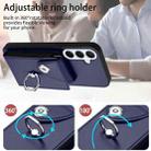 For Samsung Galaxy A26 5G Organ Card Bag Ring Holder Phone Case(Blue) - 3