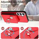 For Samsung Galaxy A26 5G Organ Card Bag Ring Holder Phone Case(Red) - 3