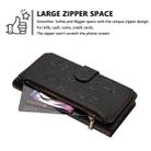 For iPhone 7 / 8 / SE 2022 Butterfly Love Flower Multi-card Zipper Wallet Leather Phone Case(Black) - 3