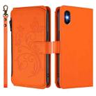 For iPhone XS Max Butterfly Love Flower Multi-card Zipper Wallet Leather Phone Case(Orange) - 2
