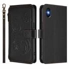 For iPhone XS Max Butterfly Love Flower Multi-card Zipper Wallet Leather Phone Case(Black) - 2