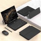 For Honor Magic V3 / Vs3 / V2 / Vs2 / V GKK Integrated Full Coverage Bluetooth Keyboard Leather Case Set with Pen and Mouse(Black) - 1