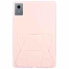 For Lenovo Xiaoxin Pad 11 2025 Folding Magnetic Holder Acrylic Leather Back Tablet Case(Pink) - 3