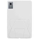 For Lenovo Xiaoxin Pad 11 2025 Folding Magnetic Holder Acrylic Leather Back Tablet Case(Grey) - 3