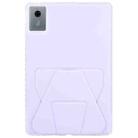 For Lenovo Xiaoxin Pad 11 2025 Folding Magnetic Holder Acrylic Leather Back Tablet Case(Purple) - 3
