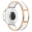 18mm Ceramic Quick Release Folding Buckle Stainless Steel Watch Band(Rose Gold) - 2