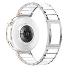 18mm Ceramic Quick Release Folding Buckle Stainless Steel Watch Band(Silver) - 2