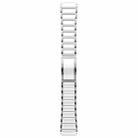 18mm Ceramic Quick Release Folding Buckle Stainless Steel Watch Band(Silver) - 3