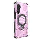 For Samsung Galaxy M36 5G India J-20 Solid Color MagSafe Magnetic TPU+PC Phone Case(Pink) - 3