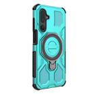 For Samsung Galaxy M36 5G India J-20 Solid Color MagSafe Magnetic TPU+PC Phone Case(Lake Blue) - 3