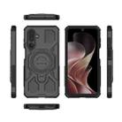 For Samsung Galaxy M36 5G India J-20 Solid Color MagSafe Magnetic TPU+PC Phone Case(Black) - 2