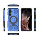 For Samsung Galaxy M36 5G India J-20 Solid Color MagSafe Magnetic TPU+PC Phone Case(Blue) - 2