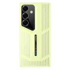 For Samsung Galaxy S25+ 5G Cooling Frosted Translucent Hollow Heat Dissipation Phone Case(Yellow) - 1