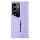 For Samsung Galaxy S25+ 5G Cooling Frosted Translucent Hollow Heat Dissipation Phone Case(Purple) - 1