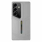 For Samsung Galaxy S25+ 5G Cooling Frosted Translucent Hollow Heat Dissipation Phone Case(Black Grey) - 1