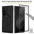 For Samsung Galaxy Z Fold6 Folding Rotation Holder MagSafe Film Integrated Leather Phone Case(Black) - 3