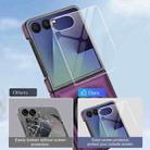 For Samsung Galaxy Z Flip7 5G Folding Rotation Holder MagSafe Film Integrated Leather Phone Case(Dark Purple) - 3
