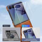 For Samsung Galaxy Z Flip7 5G Folding Rotation Holder MagSafe Film Integrated Leather Phone Case(Brown) - 3