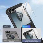 For Samsung Galaxy Z Flip6 Folding Rotation Holder MagSafe Film Integrated Leather Phone Case(Black) - 3