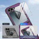For Samsung Galaxy Z Flip6 Folding Rotation Holder MagSafe Film Integrated Leather Phone Case(Dark Purple) - 3