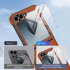 For Samsung Galaxy Z Flip6 Folding Rotation Holder MagSafe Film Integrated Leather Phone Case(Brown) - 3