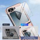 For Samsung Galaxy Z Flip5 Folding Rotation Holder MagSafe Film Integrated Leather Phone Case(Rose Gold) - 3