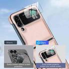 For Samsung Galaxy Z Flip4 Folding Rotation Holder MagSafe Film Integrated Leather Phone Case(Rose Gold) - 3