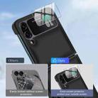 For Samsung Galaxy Z Flip3 5G Folding Rotation Holder MagSafe Film Integrated Leather Phone Case(Black) - 3