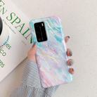 For Huawei P40 Laser Marble Pattern TPU Protective Case(Rainbow) - 1