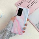 For Huawei P40 Pro / Pro+ Laser Marble Pattern TPU Protective Case(Pink Floating Cloud) - 1