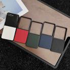 For Samsung Galaxy Z Flip5 Litchi Texture Folding Back Cover Phone Case(Red) - 2