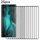 For Lava Blaze Curve 25pcs Full Glue 9H HD 3D Curved Edge Tempered Glass Film(Black) - 1