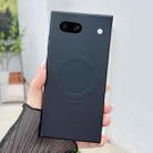 For Google Pixel 7a Solid Color Liquid Silicone MagSafe Magnetic Phone Case(Black) - 1
