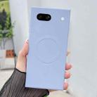 For Google Pixel 7a Solid Color Liquid Silicone MagSafe Magnetic Phone Case(Yuanfeng Blue) - 1