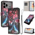 For iPhone 17 Pro Max Color Drawing Pattern Leather Phone Case(Butterfly Tree) - 1