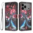 For iPhone 17 Pro Max Color Drawing Pattern Leather Phone Case(Butterfly Tree) - 3