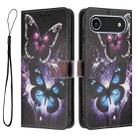 For iPhone 17 Air Color Drawing Pattern Leather Phone Case(Two Butterflies) - 3