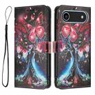 For iPhone 17 Air Color Drawing Pattern Leather Phone Case(Butterfly Tree) - 3
